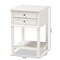 Baxton Studio Willow Transitional White Finished 2-Drawer Wood Nightstand 163-9034 - alternate 6